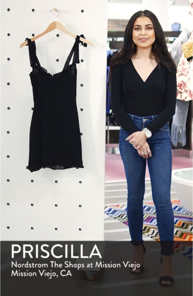 Christine Ruffle Detail Minidress, sales video thumbnail