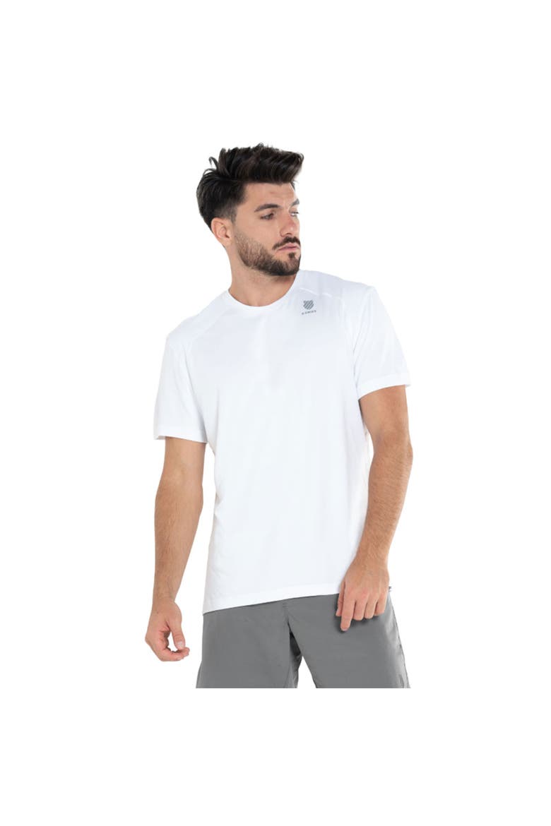 Icon Crew Mens Tennis Shirt, Main, color, White