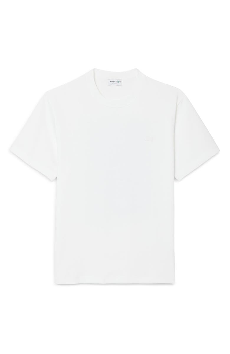 Lacoste Tennis Court Cotton Graphic T-Shirt, Alternate, color, White