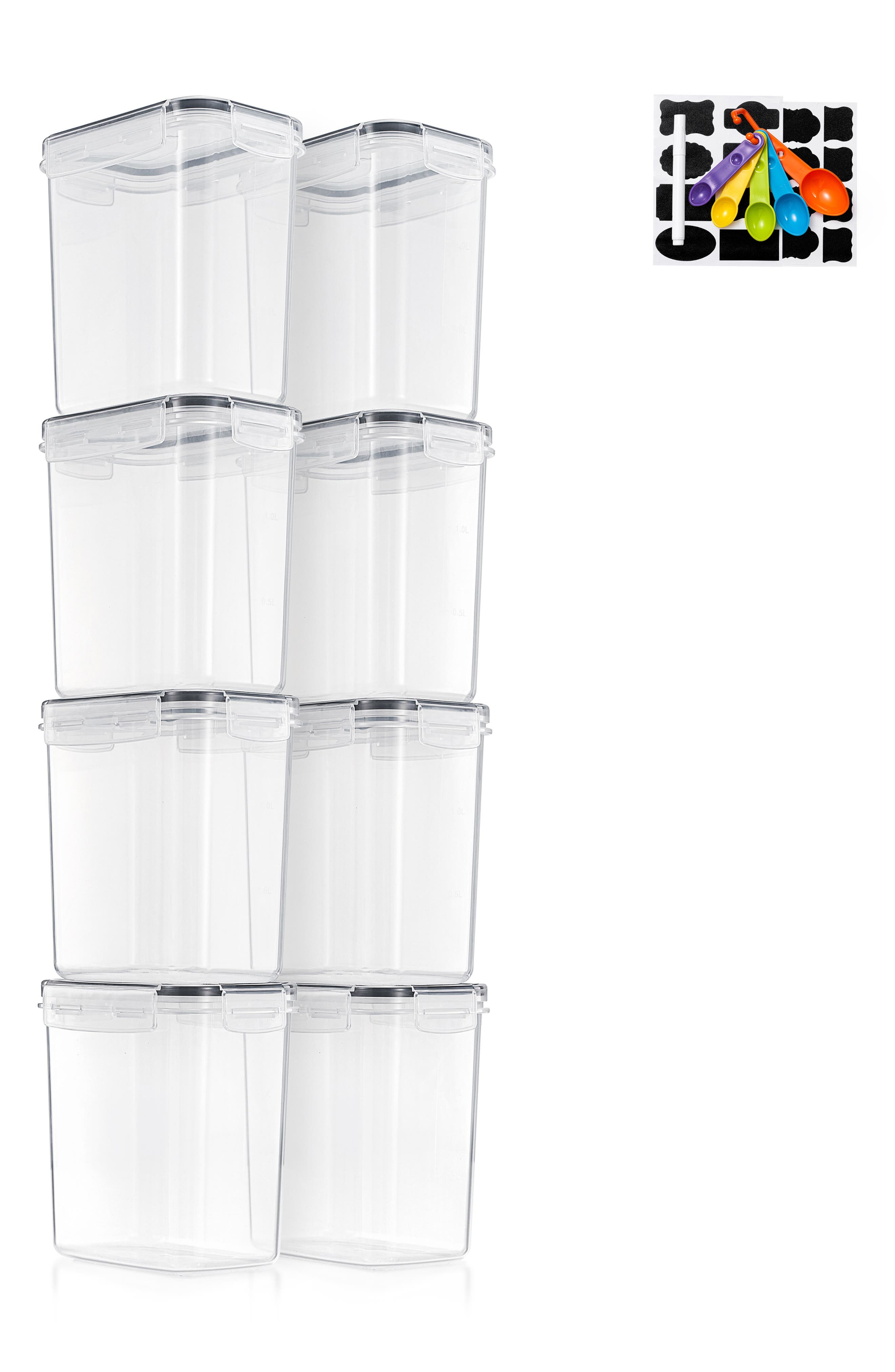 SORBUS 8-Pack Airtight Dry Food Storage Containers