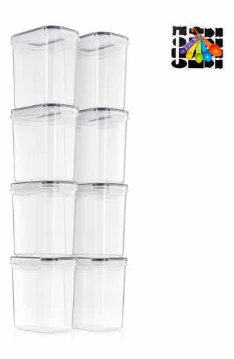 8-Pack Airtight Dry Food Storage Containers
