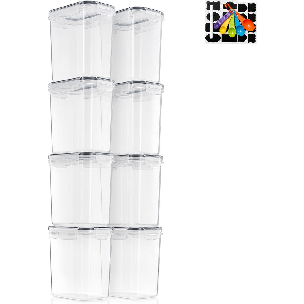 Sorbus 8-pack Airtight Dry Food Storage Containers In Transparent