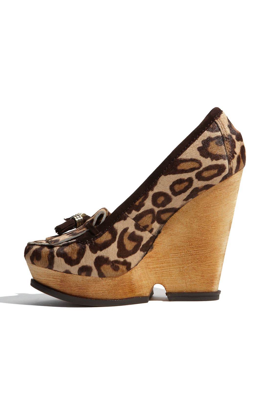 'Wesley' Wedge, Alternate, color, LEOPARD