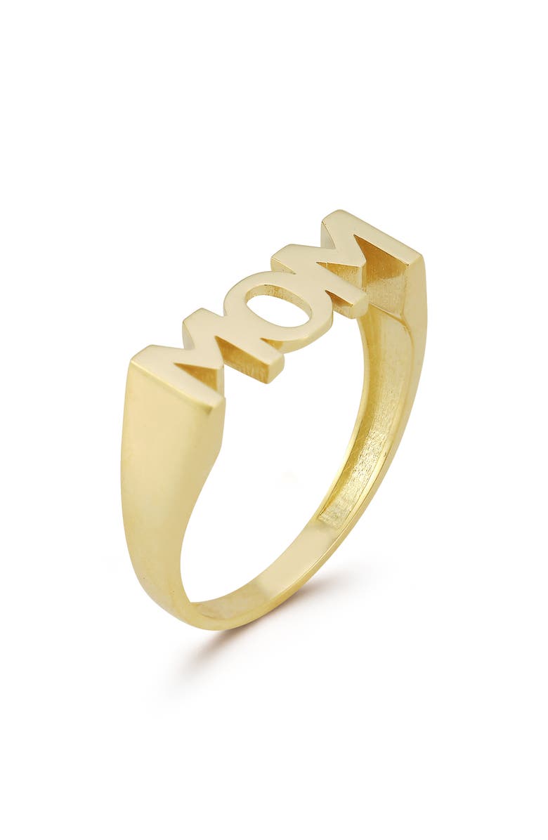 Ember Fine Jewelry 14K Gold Mom Ring, Main, color, Gold