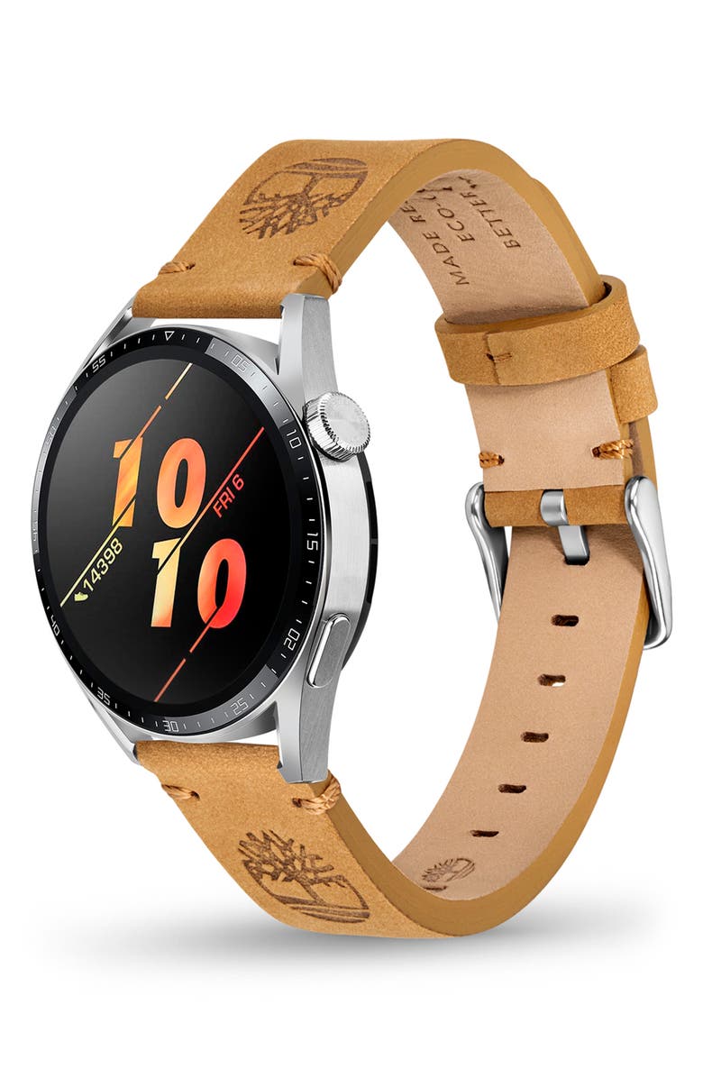 Timberland Leather Apple Watch<sup>®</sup> Watchband, Alternate, color, Camel