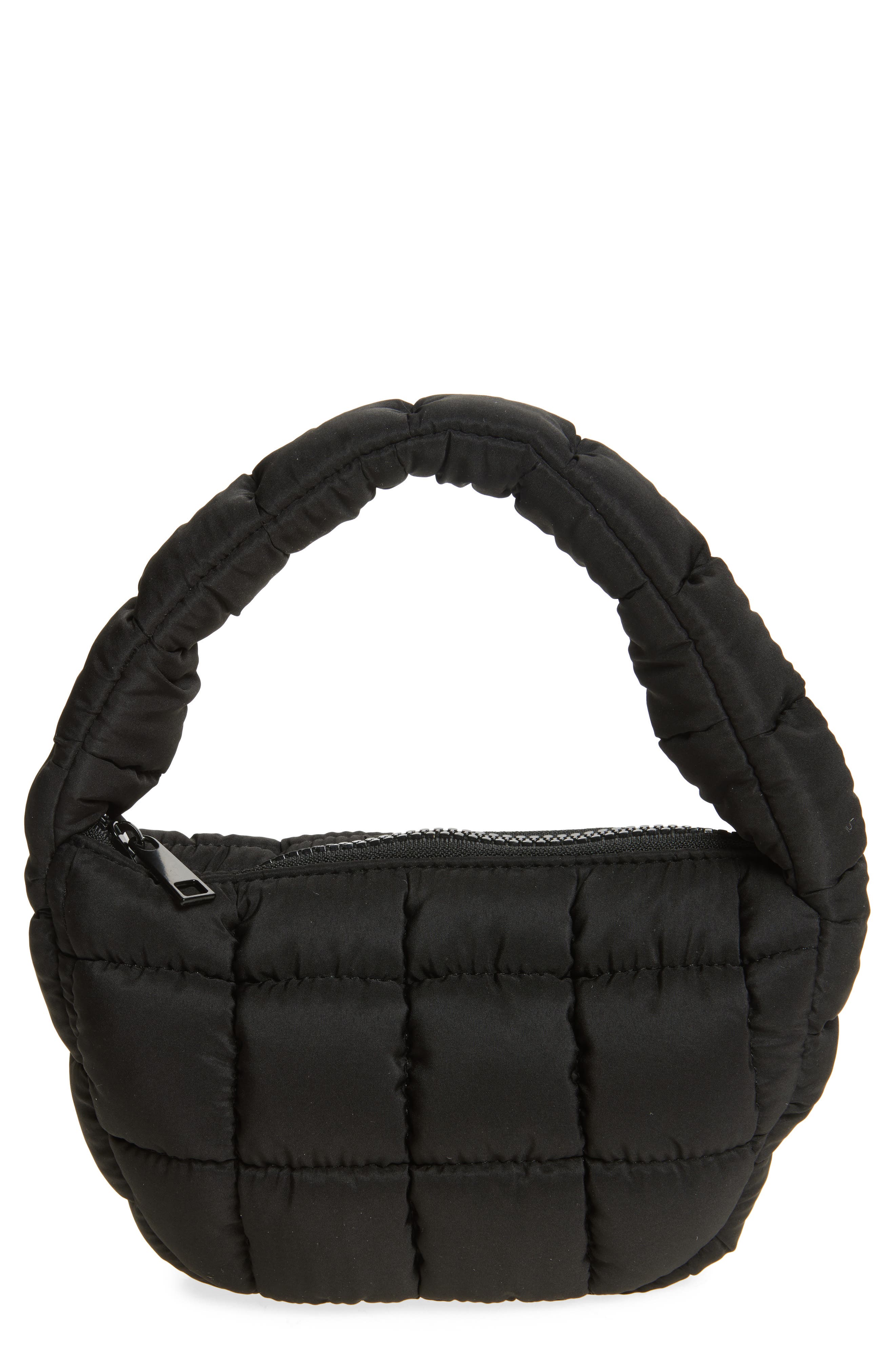 YOGALICIOUS Kids' Mini Quilted Shoulder Bag, Main, color, Black