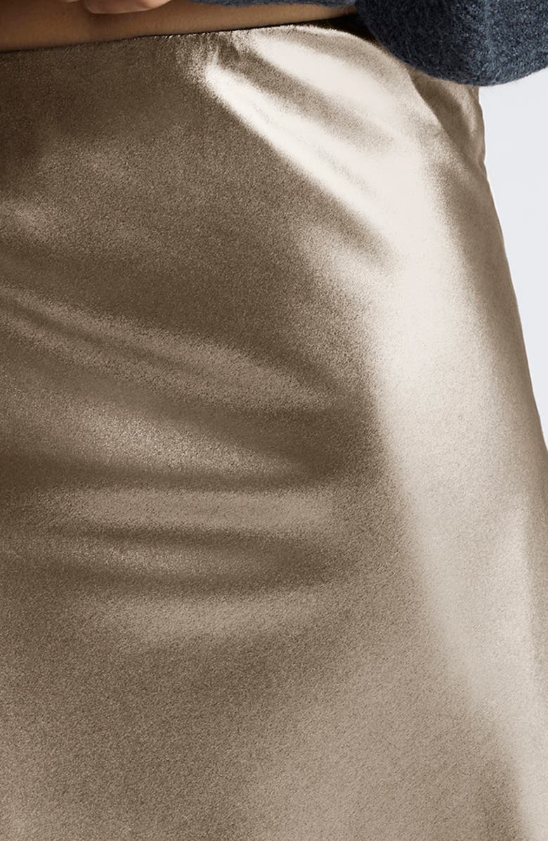 Kenneth Cole Bias Cut Satin Maxi Skirt, Alternate, color, 