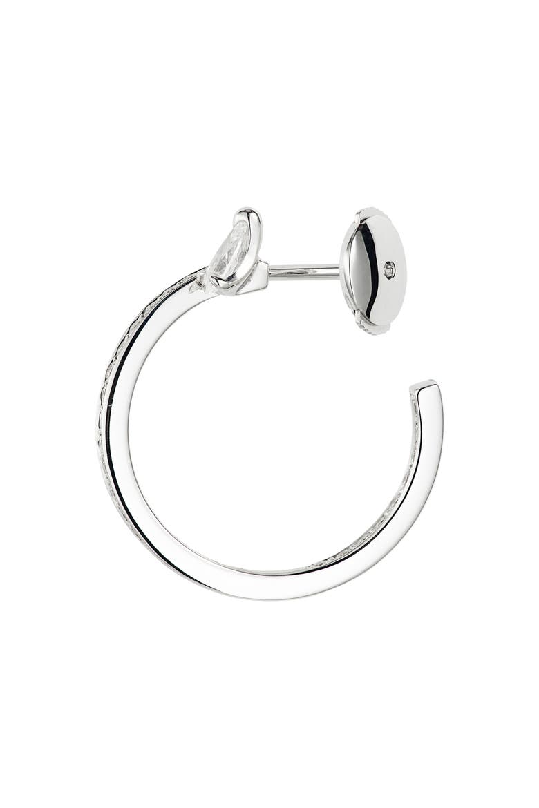 Serti Sur Vide Diamond Single Earring, Alternate, color, WHITE GOLD