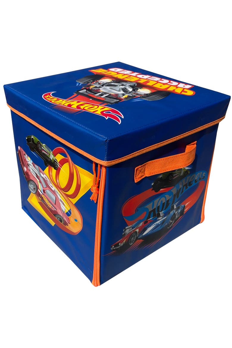 Hot Wheels 300 Car Storage Cube Bin & Playmat, Main, color, Multicolored