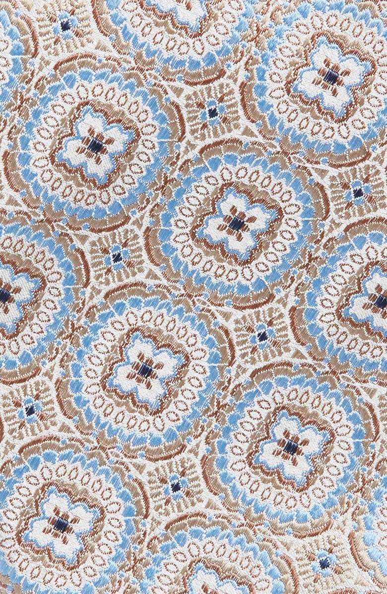 Nordstrom Medallion Silk Tie, Alternate, color, Brown