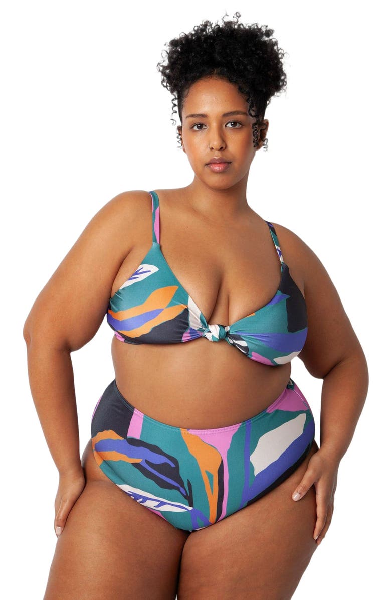 Villa Fresca Vista Bikini Swimsuit Top, Alternate, color, Lush