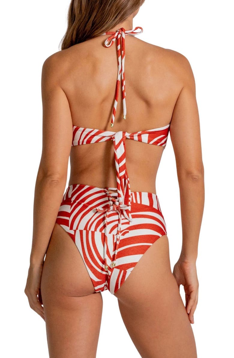 Cosita Linda Bandeau Bikini Top, Alternate, color, Chutney