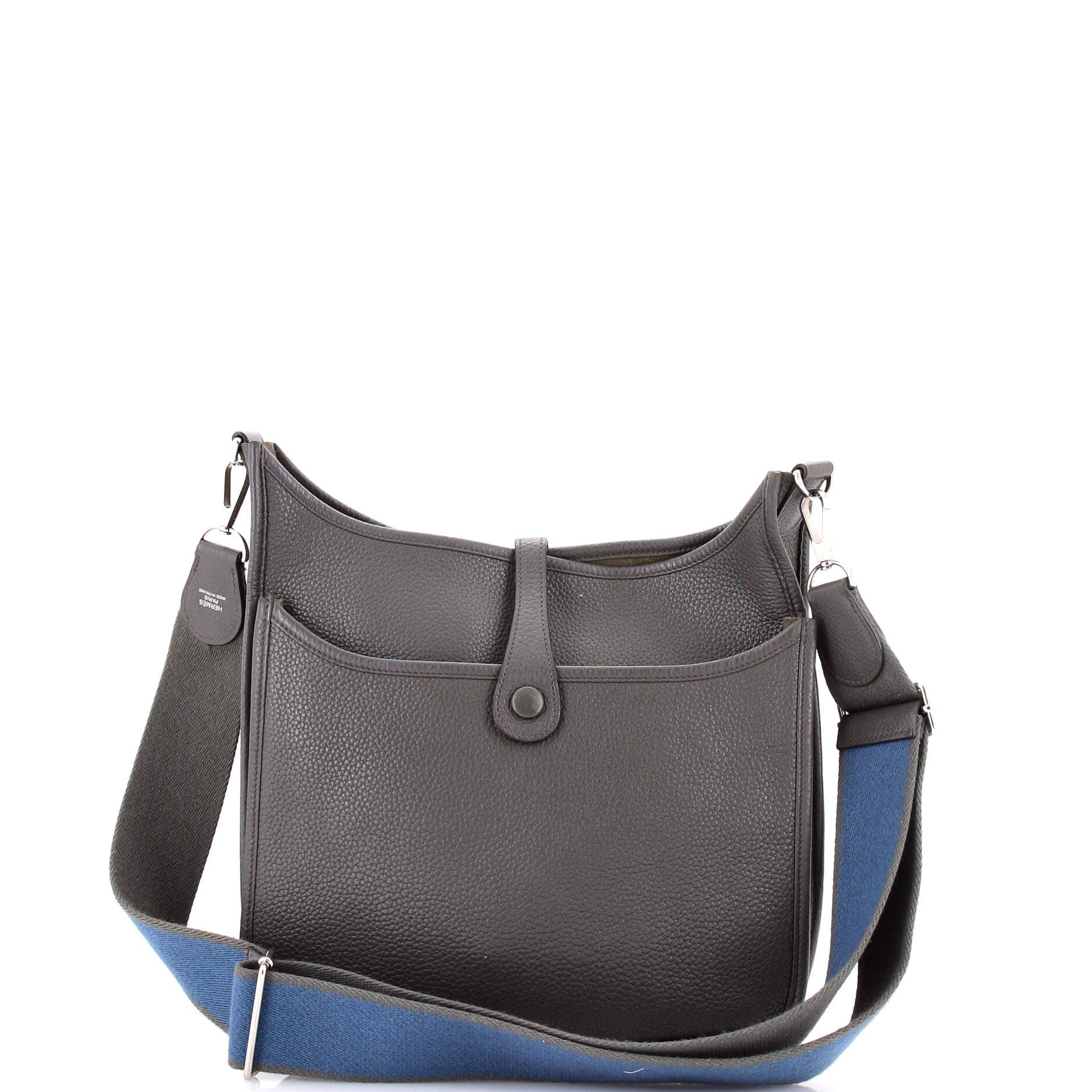 Pre-Owned Hermes Evelyne Bag Gen III Clemence PM, Alternate, color, Vert De Gris