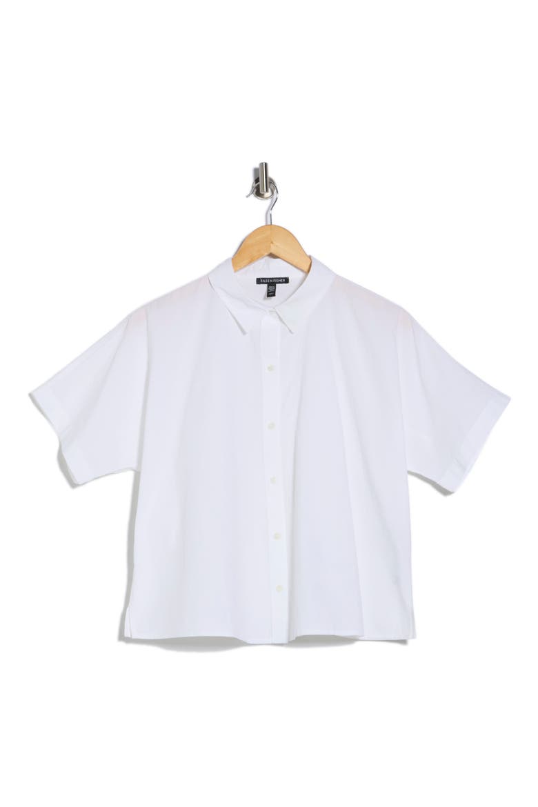 Classic Collared Organic Cotton Shirt, Alternate, color, WHITE