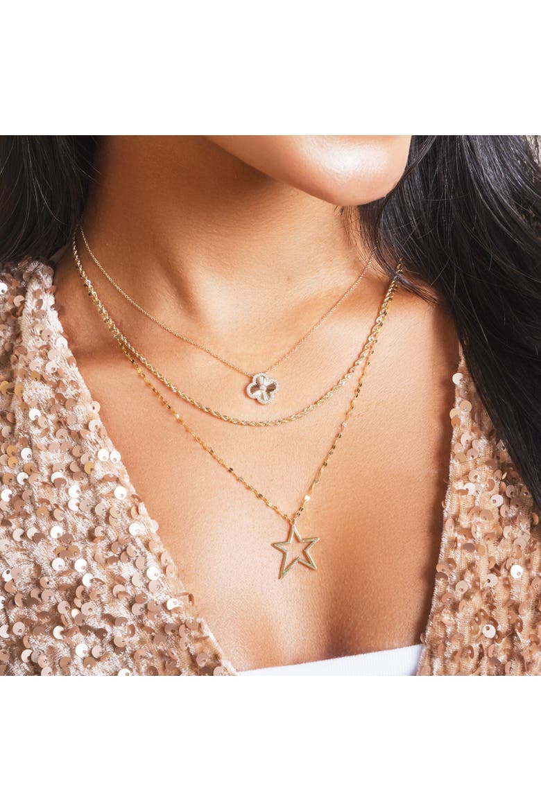 Rope Chain Necklace, Alternate, color, Yellow Gold