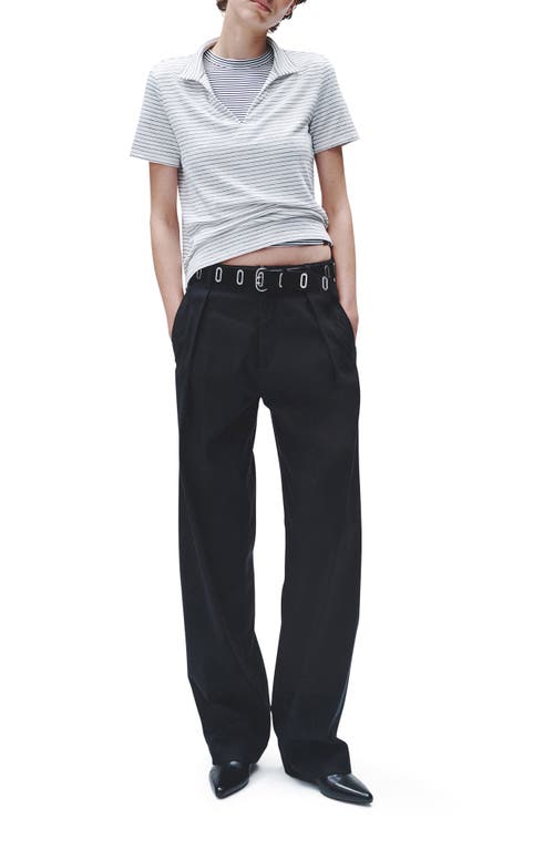 Shop Rag & Bone Stripe Polo Shirt In Ivrystripe