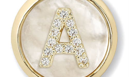 Melinda Maria Baby Love Letters Initial Pendant Necklace In Gold A