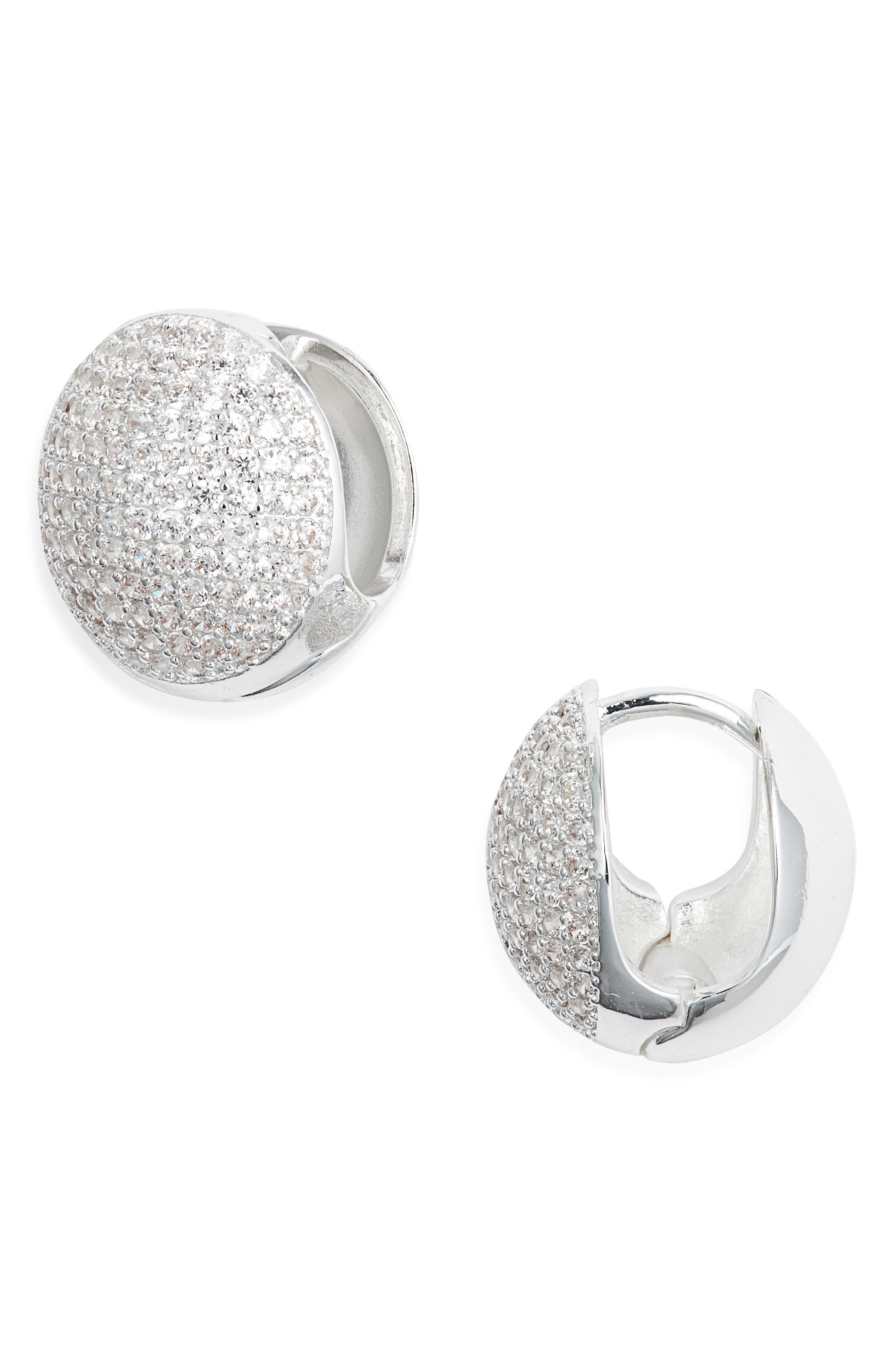 Nordstrom Pavé Orb Huggie Earrings