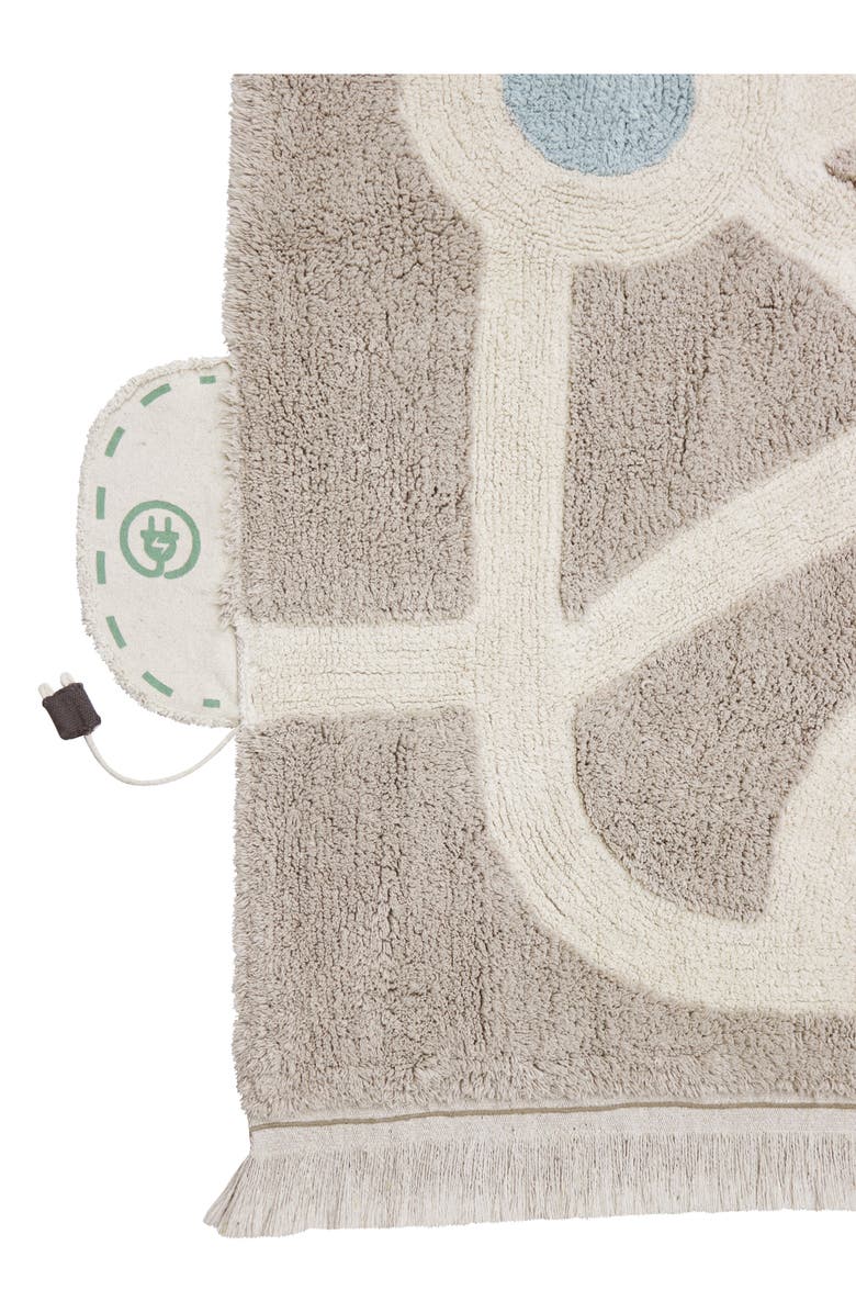 Lorena Canals Play City Washable Cotton Blend Rug, Alternate, color, Stone Beige Natural Blue