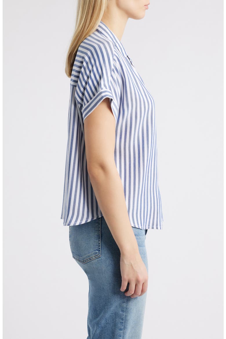 Denise Stripe Shirt, Alternate, color, STARRY NIGHT