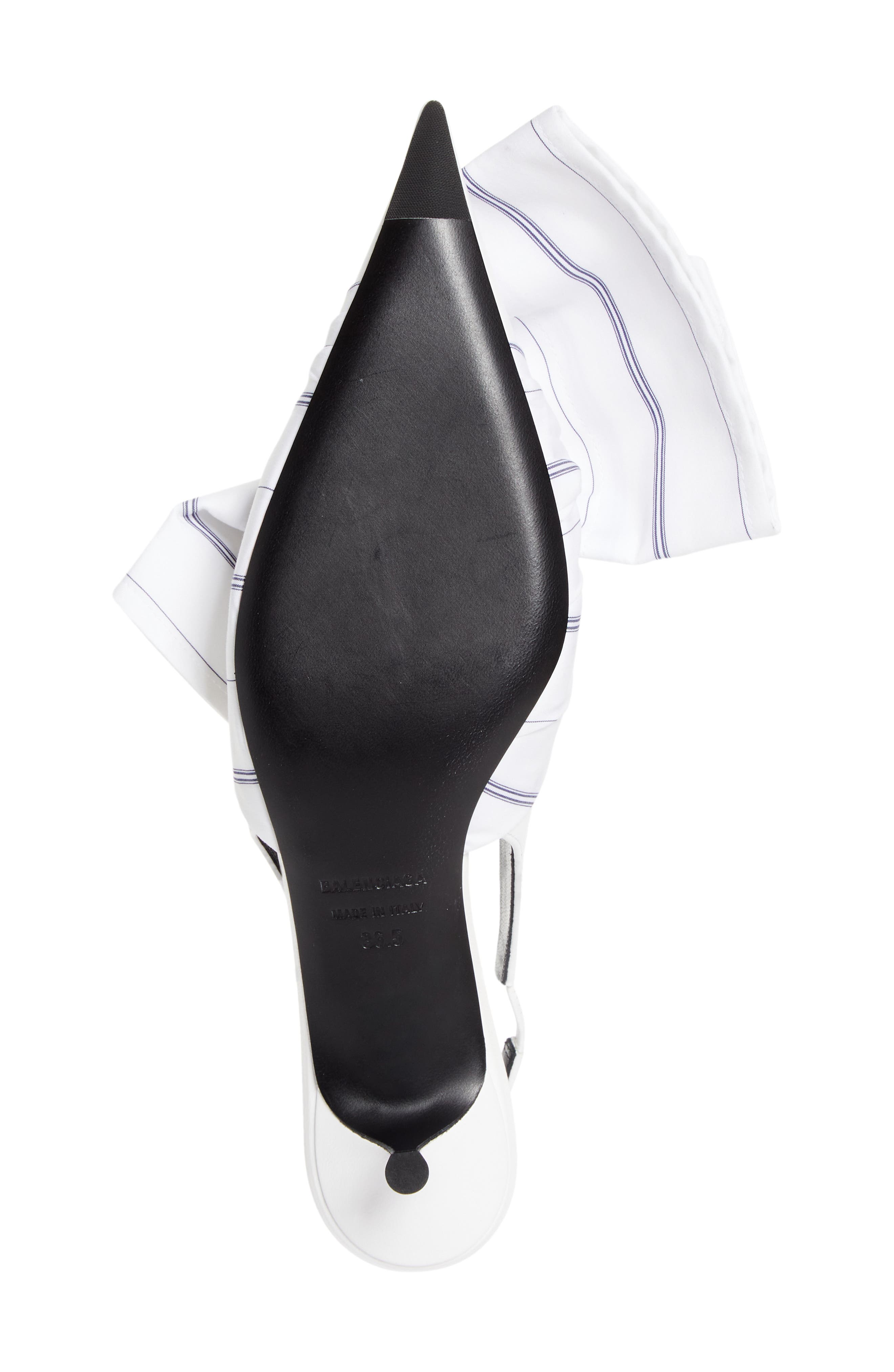 Balenciaga Pointed Toe Kitten Heel Slingback Pump, Alternate, color, 