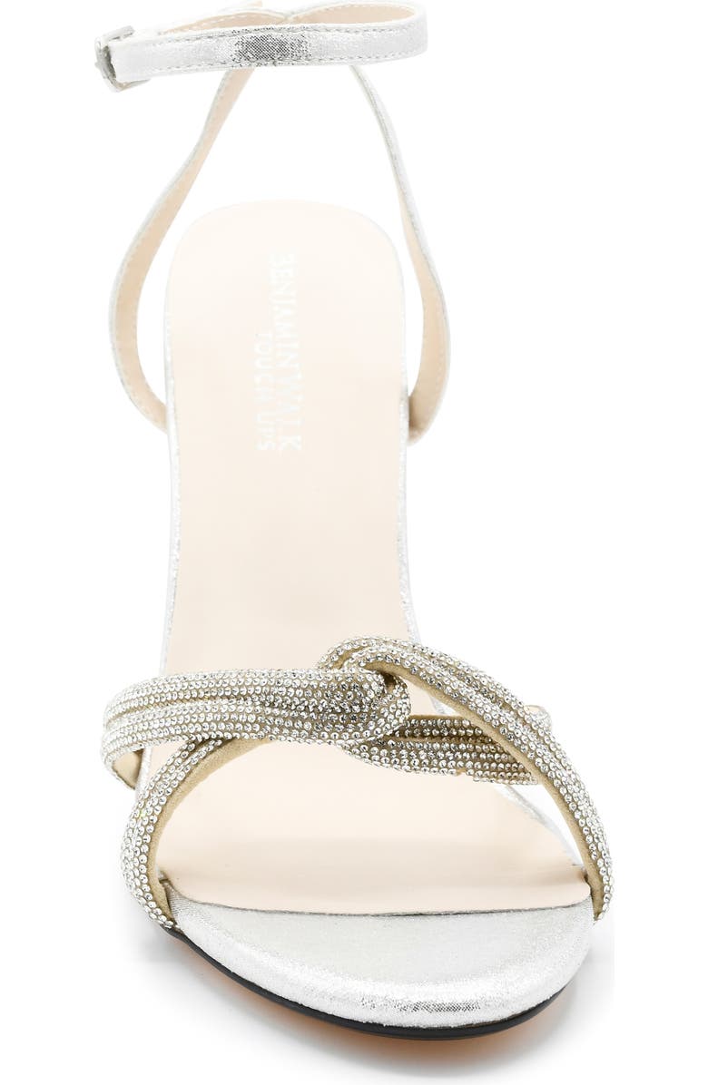 Touch Ups Miche Ankle Strap Sandal, Alternate, color, Silver