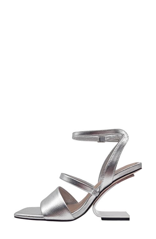 Ninety Union Priva Ankle Strap Sandal In Silver