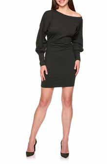 Susana Monaco One Side Off the Shoulder Mini Dress