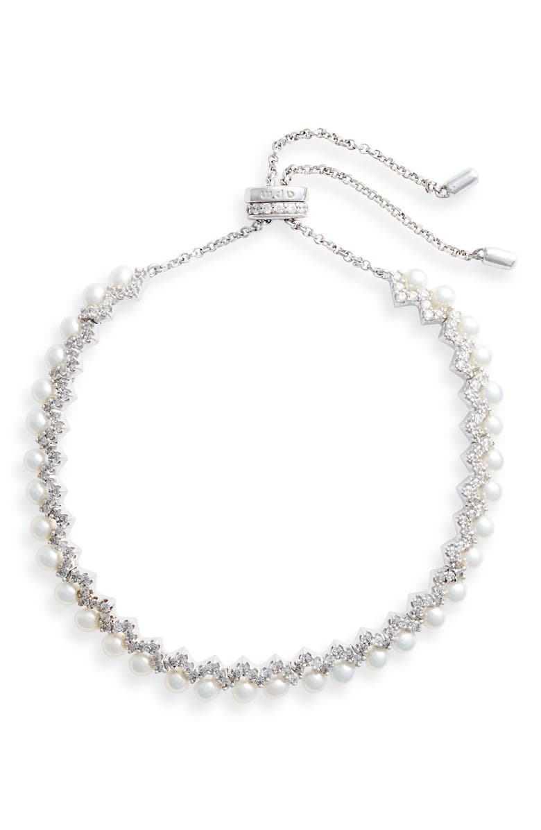 APM Monaco Up & Down Freshwater Pearl Slider Bracelet, Main, color,