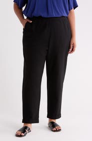 Eileen Fisher Cuffed Tapered Ankle Pants