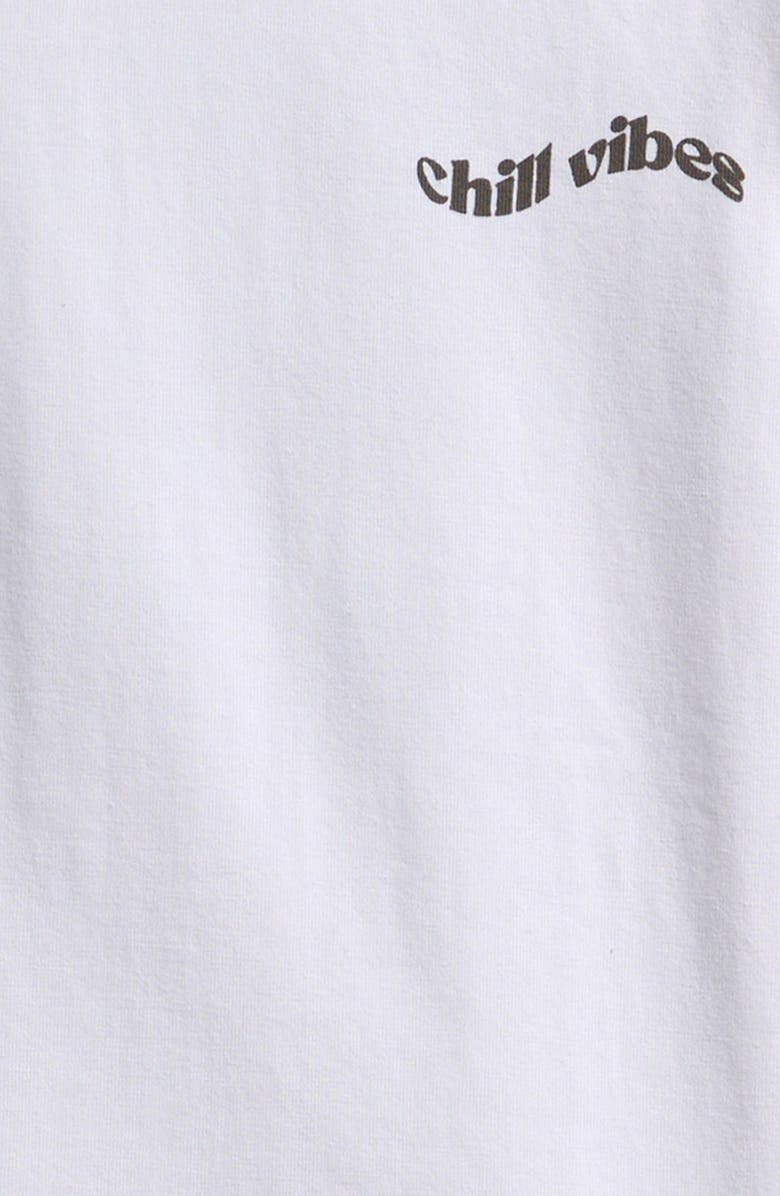 TINY TRIBE Kids' Oversize Chill Vibes Graphic T-Shirt, Alternate, color, White