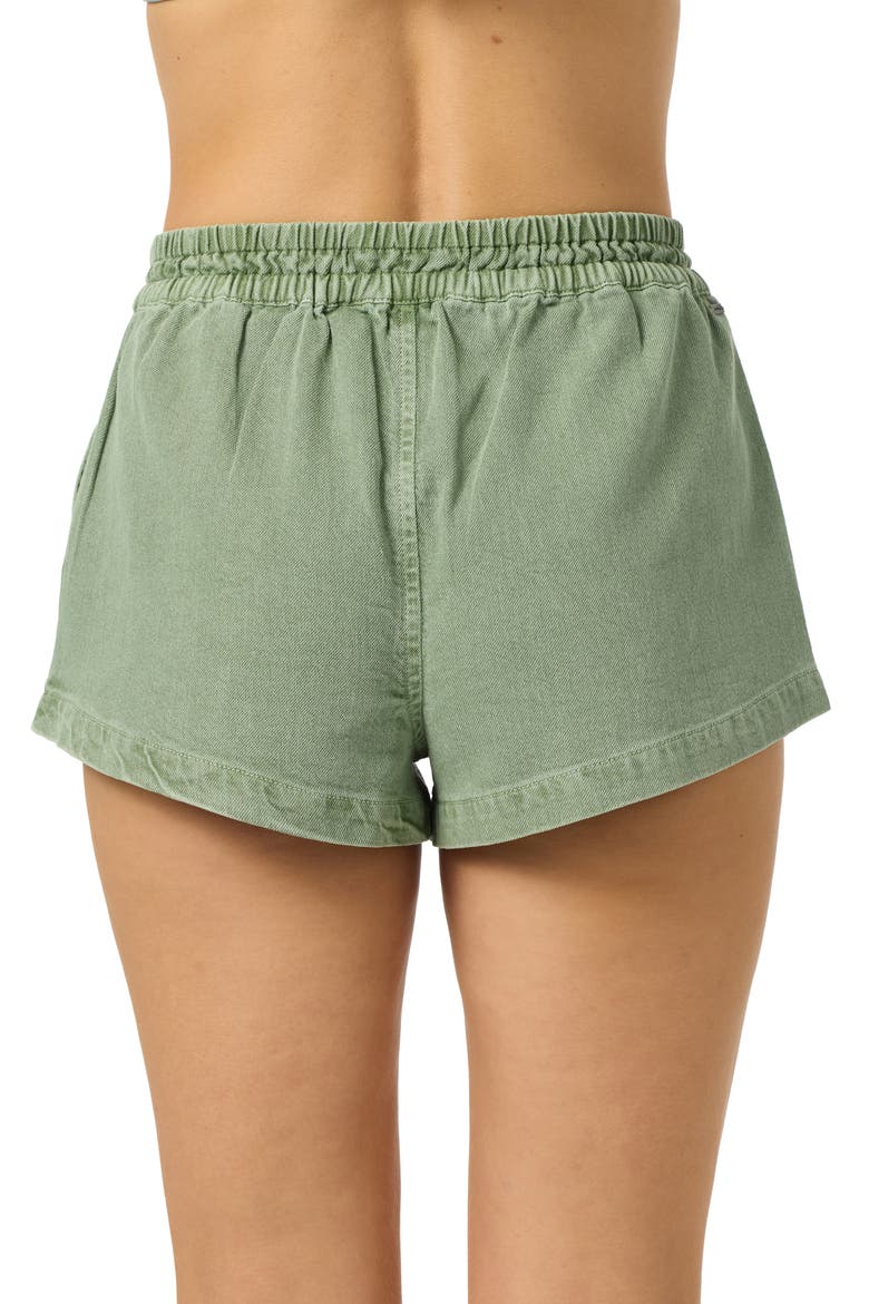 Sevie 2 Drawstring Cotton Twill Shorts, Alternate, color, SEA SPRAY