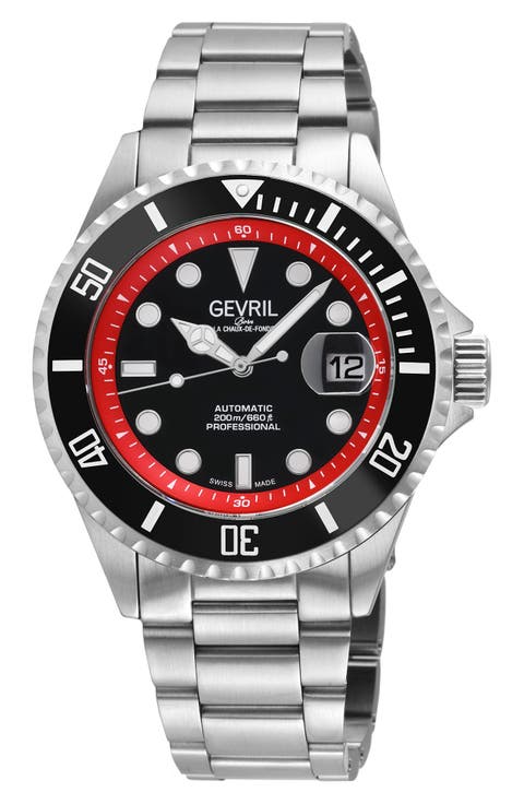 Wall Street Bracelet Strap Automatic Watch, 43mm