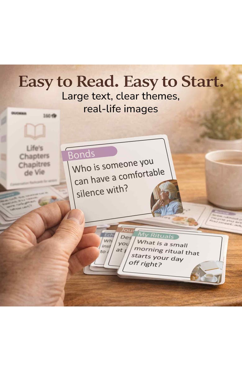 Quokka Memory and Conversation Cards for Seniors, Alternate, color, Alz160memory