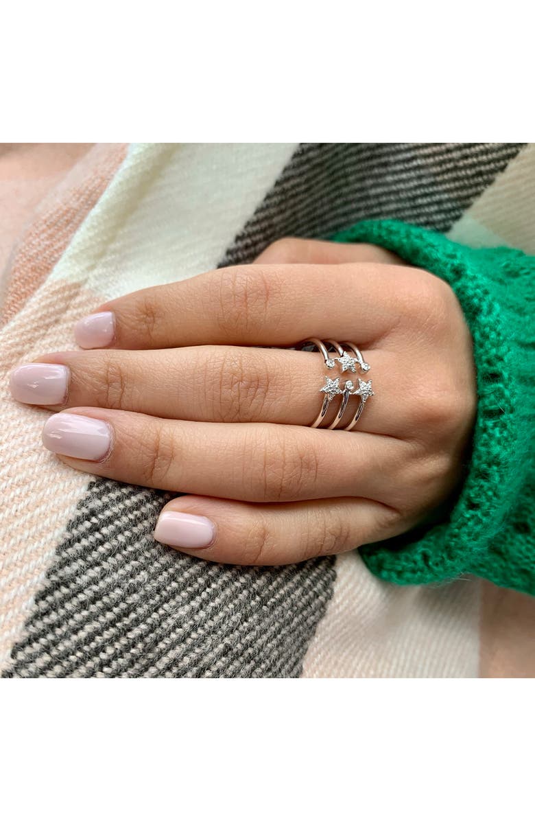 LuvMyJewelry Dreamer Dazzle Star Bezel Diamond Ring - 0.12ct., Alternate, color, 