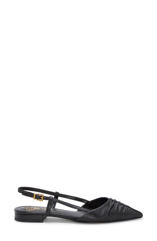 Vince Camuto Agnes Pointed Toe Slingback Flat In Black