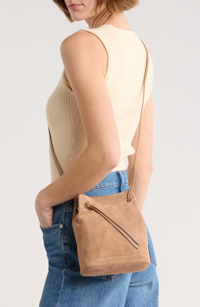 Lucky Brand Aylan Mini Crossbody Bag, Alternate, color, Tuscanny Suede