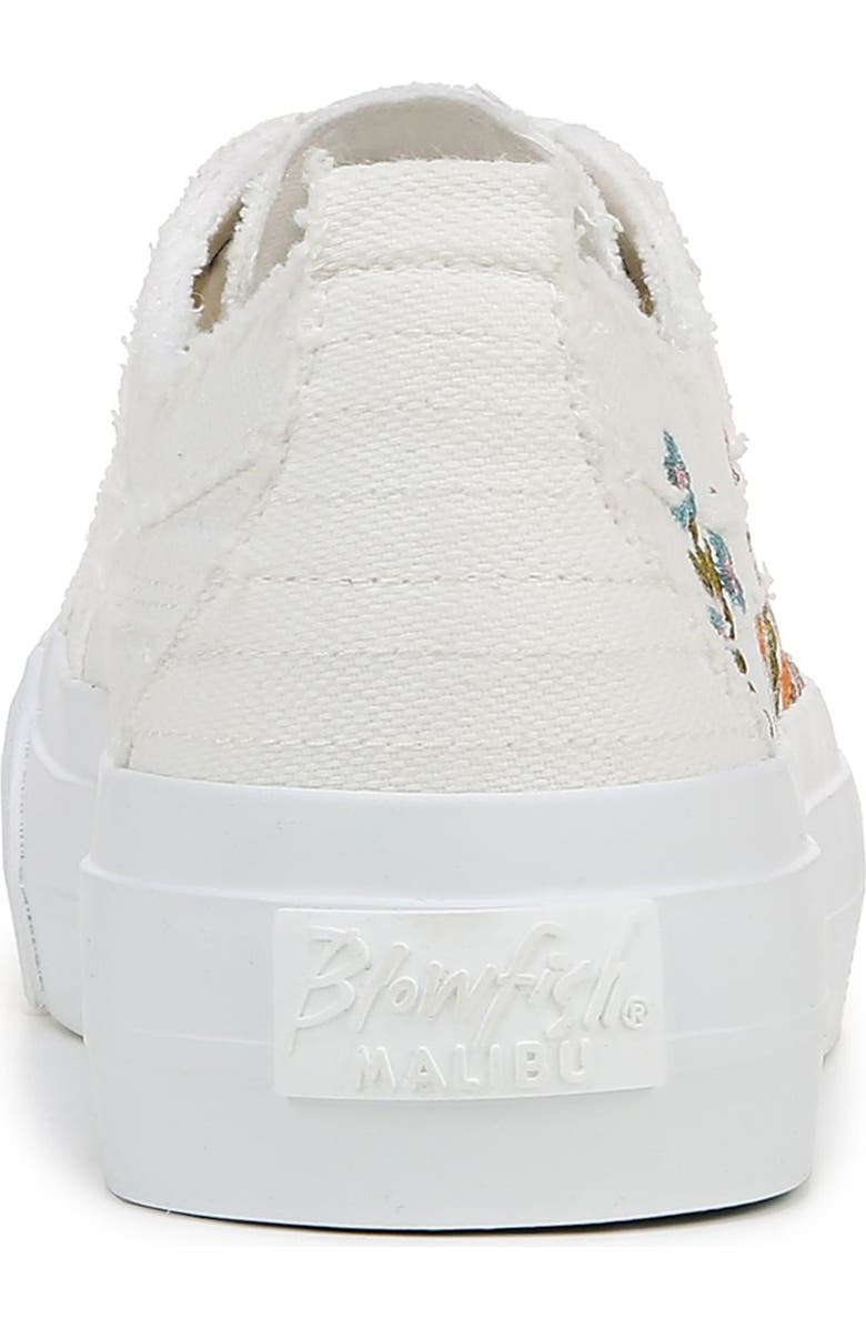 Blowfish Malibu Sadie Sun Platform Sneaker, Alternate, color, White Embroidered Canvas
