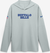 Nike Men's Nike  Silver Buffalo Bills Rivalries Collection Sideline Lightweight Hooded Long Sleeve Top