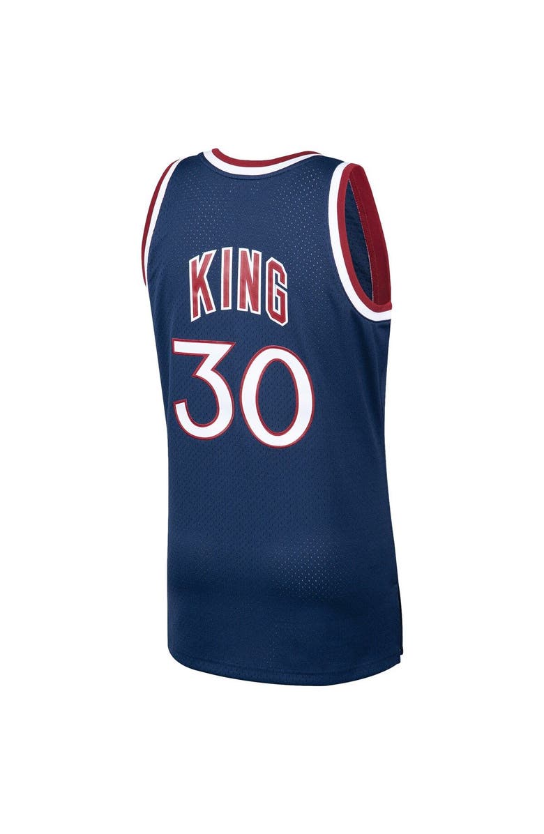 Mitchell & Ness Men's Mitchell & Ness Bernard King Navy New York Knicks 1982-83 Hardwood Classics Swingman Jersey, Alternate, color,