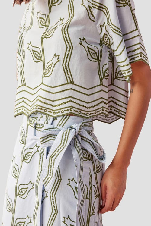 Omika Sammi Midi Skirt In Vani Dew