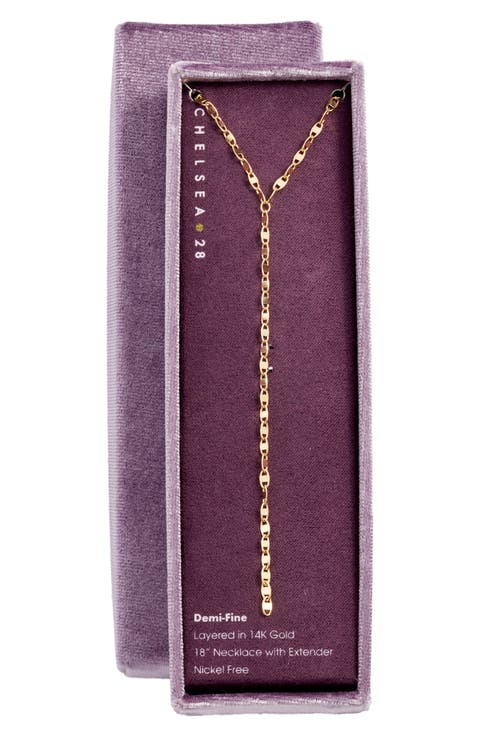 Demi Fine Shimmer Y-Necklace