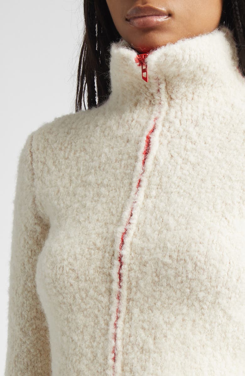 DIESEL<sup>®</sup> M-Eleonere Alpaca Blend Zip Cardigan, Alternate, color, Ivory