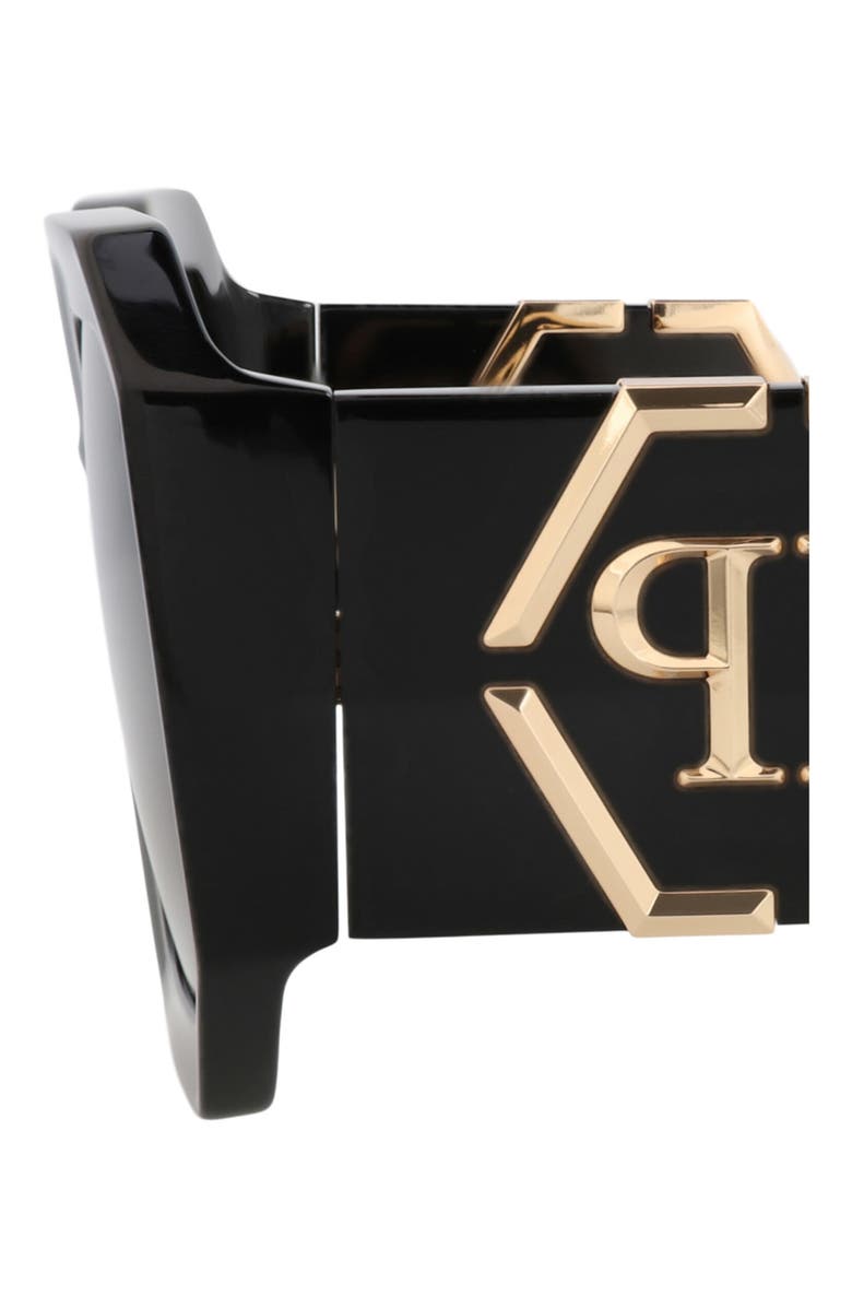 PHILIPP PLEIN 54mm Square Sunglasses, Alternate, color, Black Black Smoke