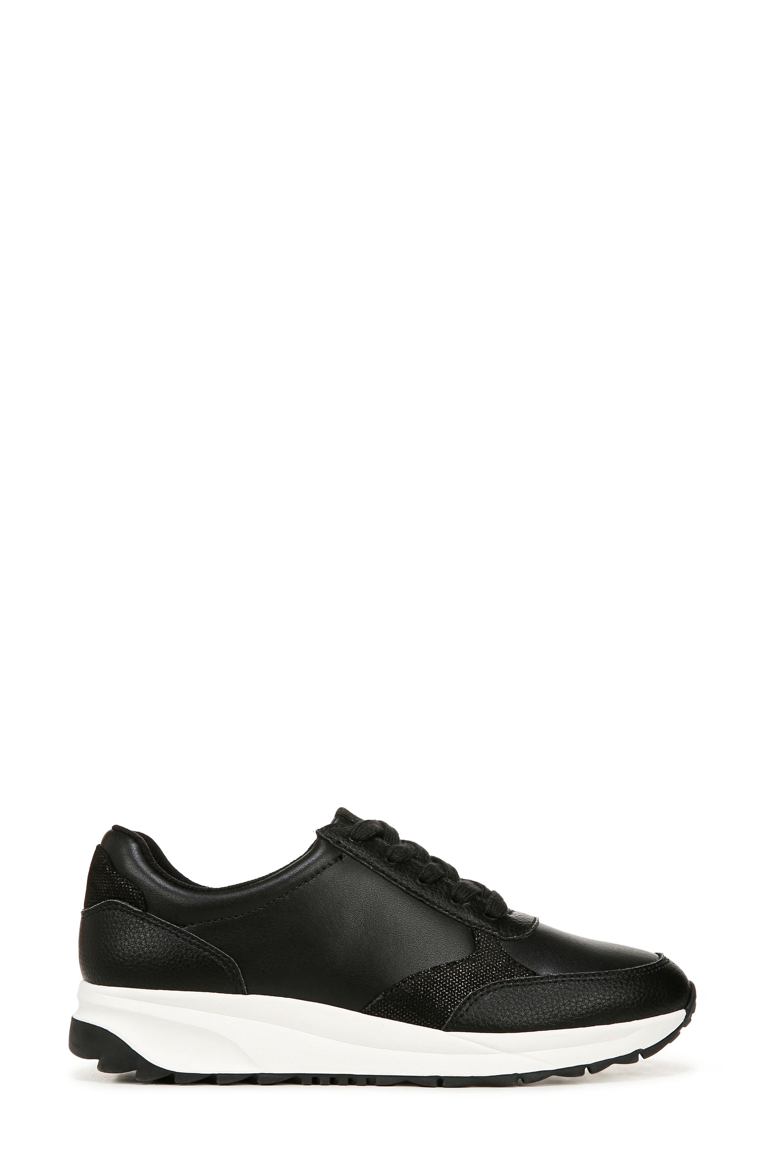 Naturalizer Shay Sneaker, Alternate, color, Black Leather
