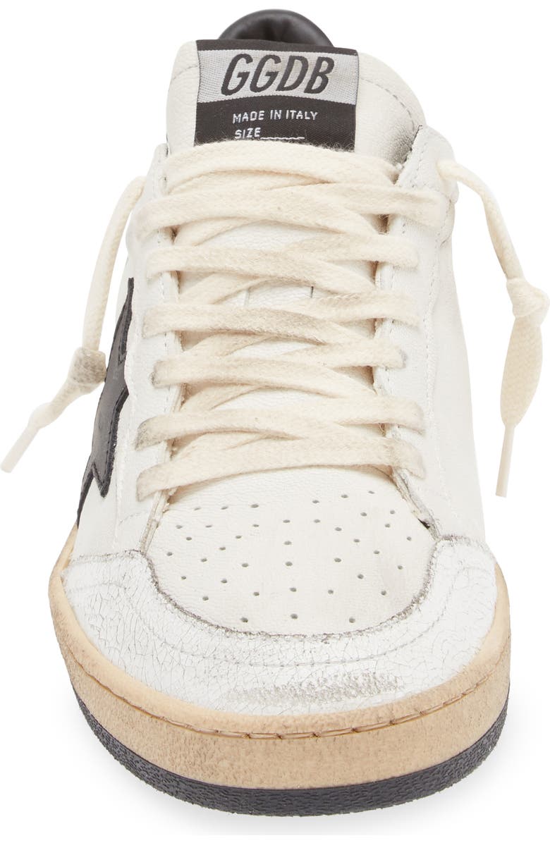 Golden Goose Ball Star Sneaker, Alternate, color, White/ Black
