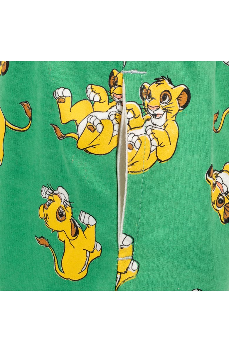 Disney Lion King Simba 2-Piece T-Shirt and Shorts Set, Alternate, color, Simba Green Ivory