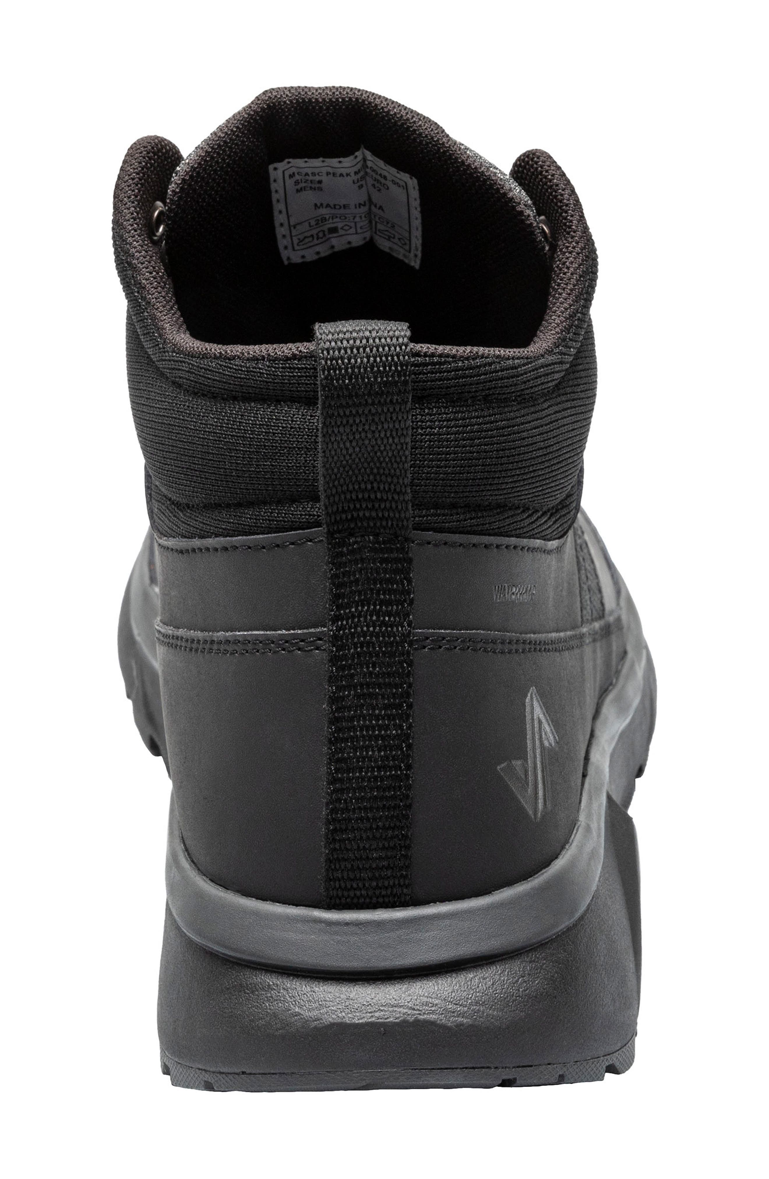 Forsake Cascade Peak Mid Waterproof Hiking Shoe, Alternate, color, Black