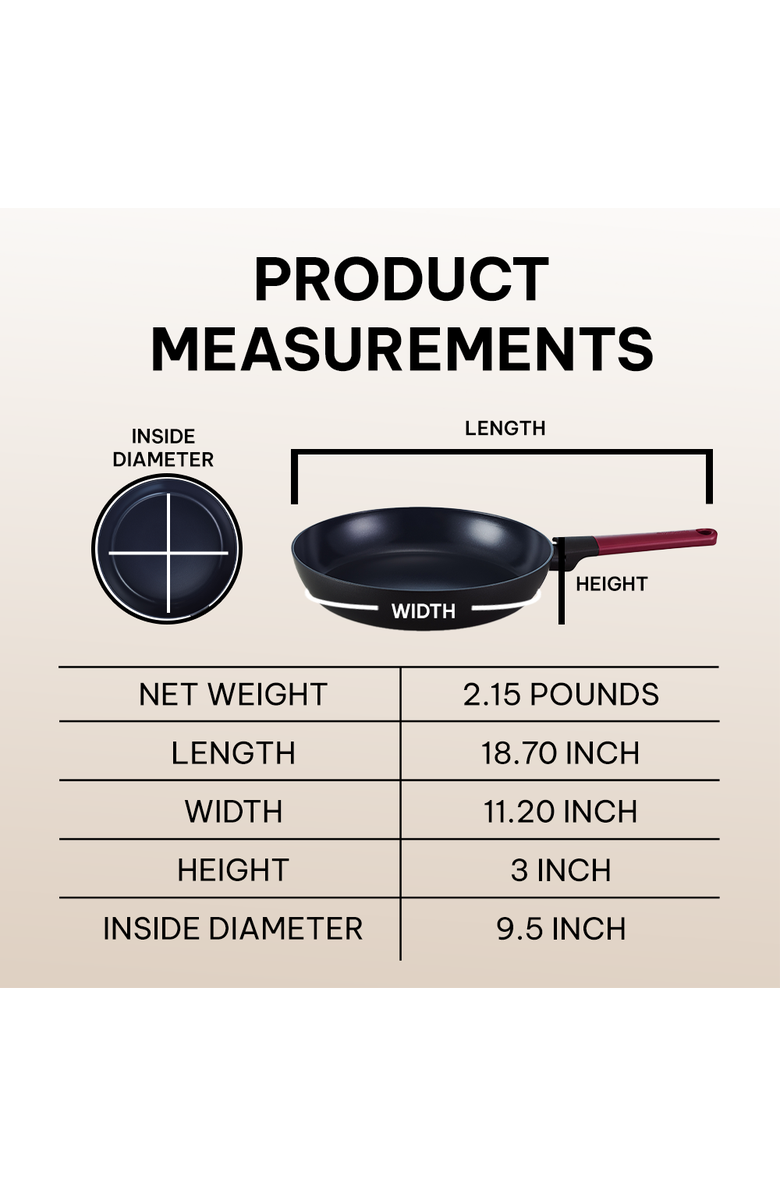 Brabantia Tasty+ 8" Nonstick Frying Pan Skillet, Alternate, color, 8"