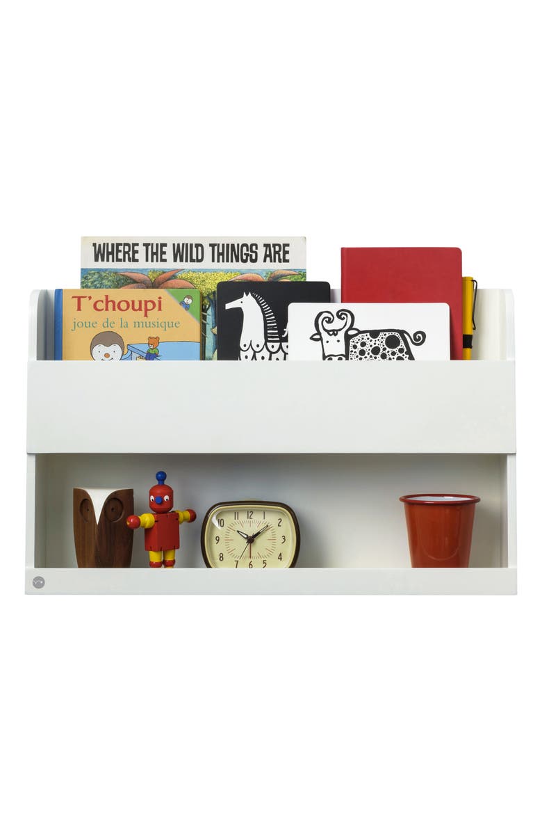 Tidy Books Bunk Bed Buddy Wall Shelf, Main, color, Natural